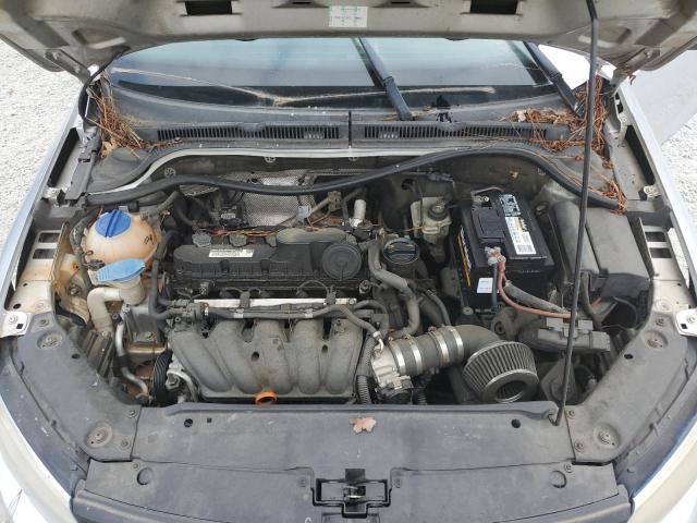 3VWDX7AJ2CM313871 - 2012 VOLKSWAGEN JETTA SE SILVER photo 11