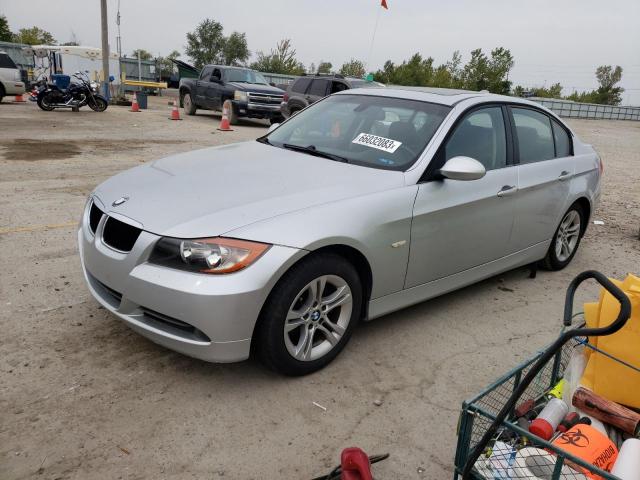 WBAVA37578NL19476 - 2008 BMW 3 SERIES I ვერცხლისფერი ფოტო 1