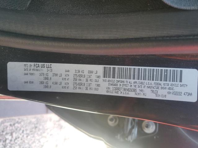 1C6RREFT8KN828385 - 2019 RAM 1500 BIG HORN/LONE STAR BLACK photo 14