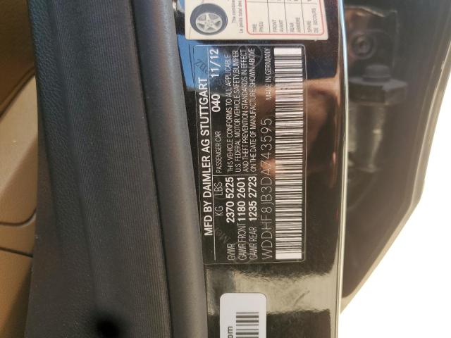 WDDHF8JB3DA743595 - 2013 MERCEDES-BENZ E 350 4MATIC BLACK photo 12