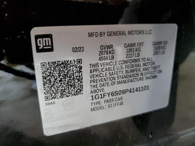 1G1FY6S09P4141101 - 2023 CHEVROLET BOLT EUV LT BLACK photo 12