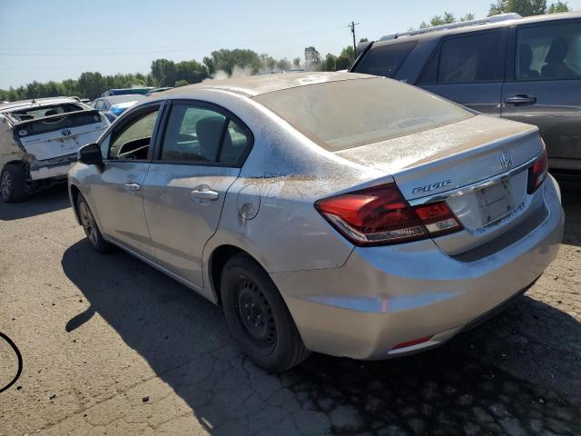 19XFB2F54DE279985 - 2013 HONDA CIVIC LX SILVER photo 2