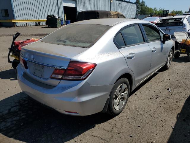 19XFB2F54DE279985 - 2013 HONDA CIVIC LX SILVER photo 3