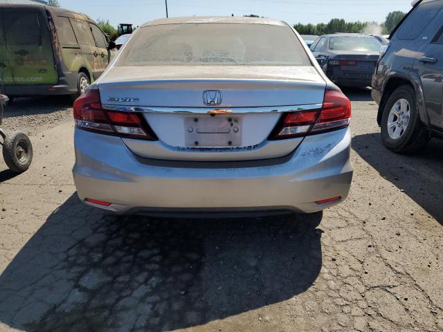 19XFB2F54DE279985 - 2013 HONDA CIVIC LX SILVER photo 6