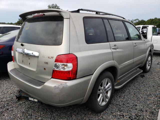 JTEDW21A260004218 - 2006 TOYOTA HIGHLANDER HYBRID SILVER photo 3