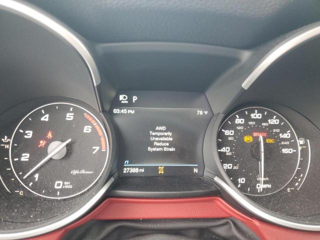 ZASPAKBN8M7D15410 - 2021 ALFA ROMEO STELVIO TI WHITE photo 9