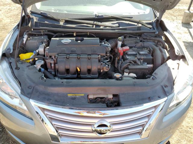 3N1AB7AP2DL719734 - 2013 NISSAN SENTRA S GRAY photo 11