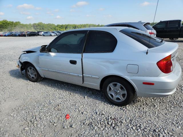 KMHCG35C34U300980 - 2004 HYUNDAI ACCENT GL GRAY photo 2