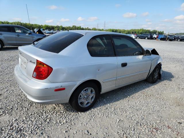KMHCG35C34U300980 - 2004 HYUNDAI ACCENT GL GRAY photo 3