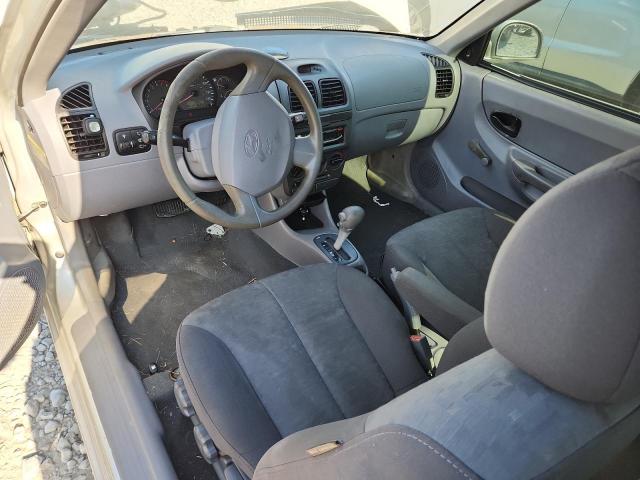 KMHCG35C34U300980 - 2004 HYUNDAI ACCENT GL GRAY photo 8