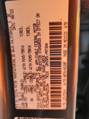 3TMCZ5ANXPM625104 - 2023 TOYOTA TACOMA DOUBLE CAB Boz foto 12