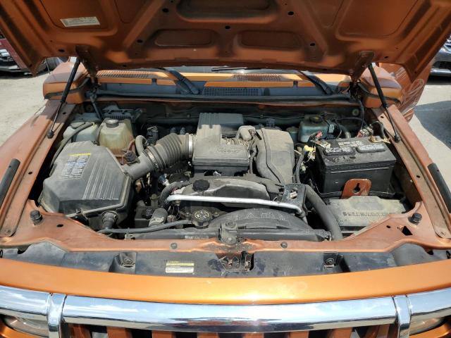 5GTDN13E778243518 - 2007 HUMMER H3 ORANGE photo 12