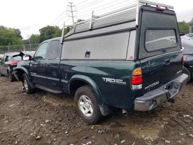 5TBBT48142S272807 - 2002 TOYOTA TUNDRA ACCESS CAB LIMITED GREEN photo 2