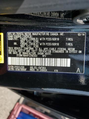 2T2BK1BA4FC290302 - 2015 LEXUS RX 350 BASE BLACK photo 13