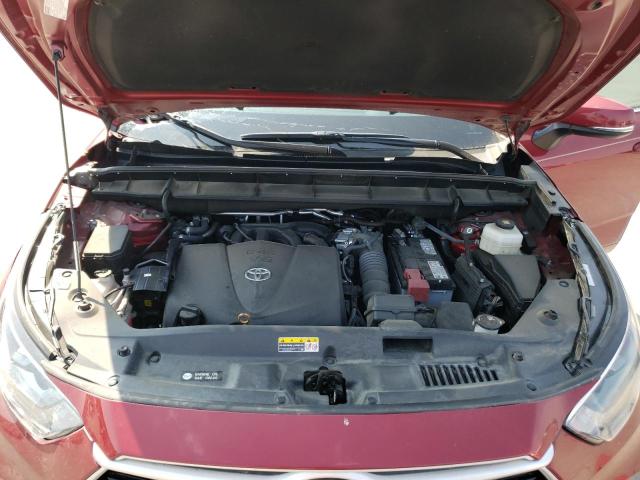 5TDGZRAH4MS034734 - 2021 TOYOTA HIGHLANDER XLE BURGUNDY photo 12