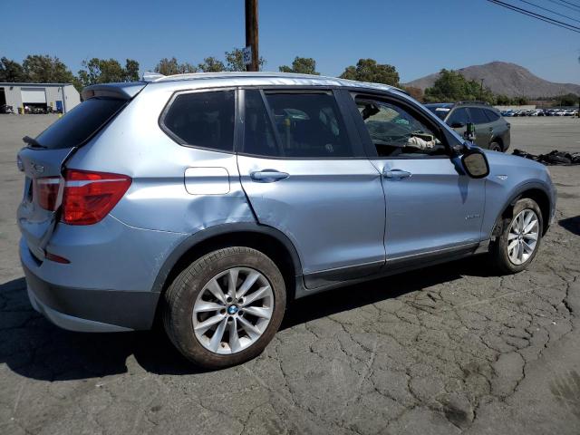 5UXWX9C50E0D16993 - 2014 BMW X3 XDRIVE28I BLUE photo 3