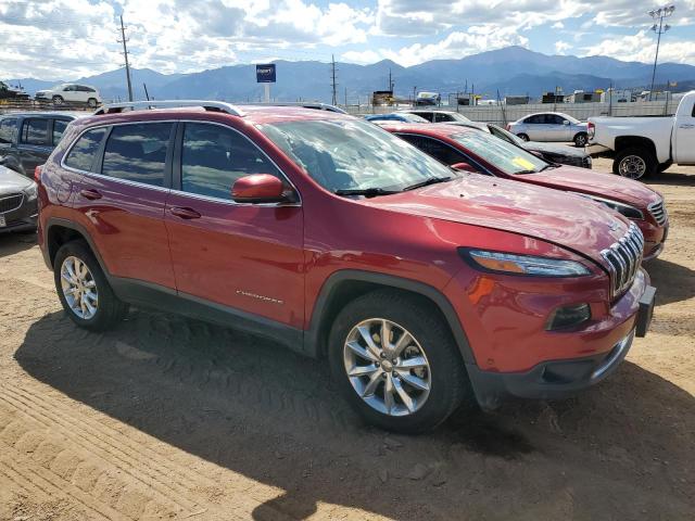 1C4PJMDS7GW196038 - 2016 JEEP CHEROKEE LIMITED RED photo 4