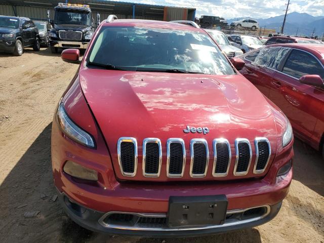 1C4PJMDS7GW196038 - 2016 JEEP CHEROKEE LIMITED RED photo 5