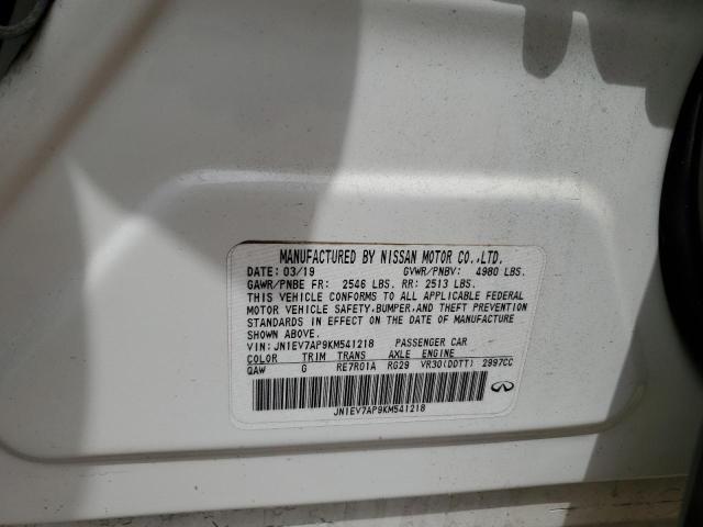 JN1EV7AP9KM541218 - 2019 INFINITI Q50 LUXE 紫色 照片 13