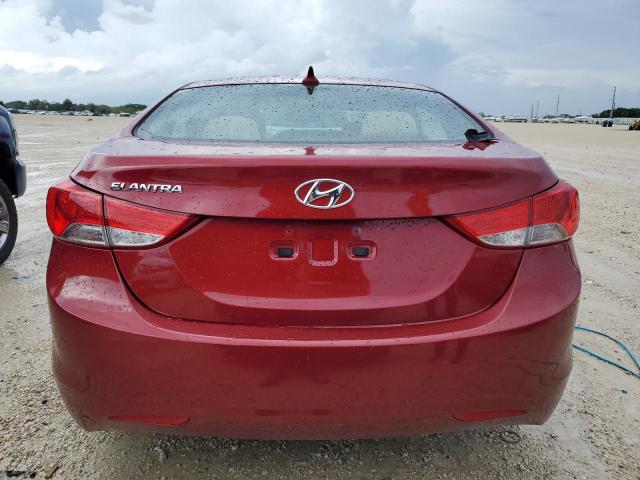 5NPDH4AE5DH445015 - 2013 HYUNDAI ELANTRA GLS RED photo 6