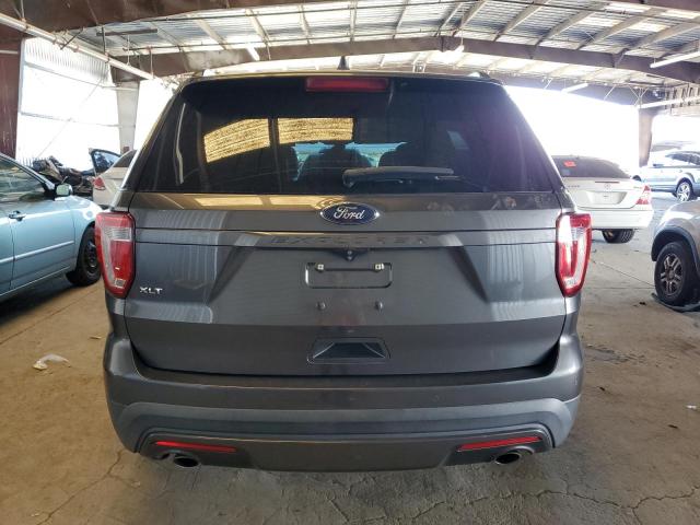 1FM5K7D82HGE38333 - 2017 FORD EXPLORER XLT GRAY photo 6