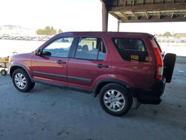 SHSRD78886U445782 - 2006 HONDA CR-V EX BURGUNDY photo 2