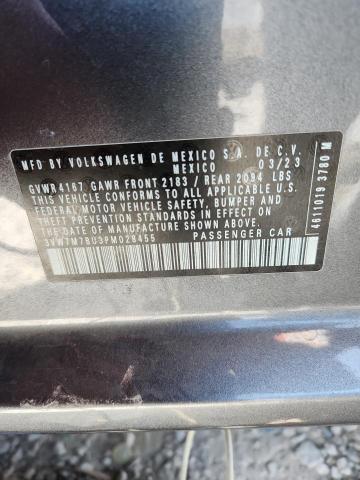 3VW7M7BU3PM028455 - 2023 VOLKSWAGEN JETTA SE Boz foto 12