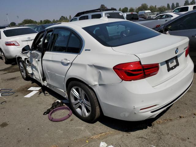 WBA8E1C53JA762796 - 2018 BMW 330E WHITE photo 2