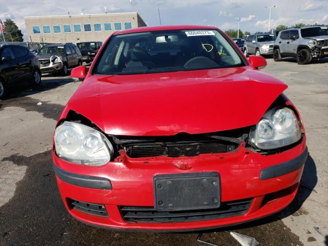 WVWAR71K97W140669 - 2007 VOLKSWAGEN RABBIT RED photo 5