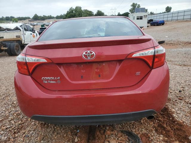 2T1BURHE5FC233422 - 2015 TOYOTA COROLLA L RED photo 6