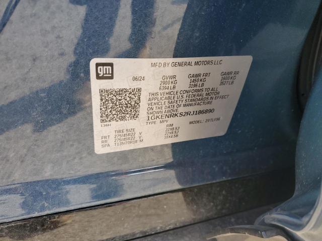 1GKENRKS2RJ186890 - 2024 GMC ACADIA DENALI 蓝色 照片 13