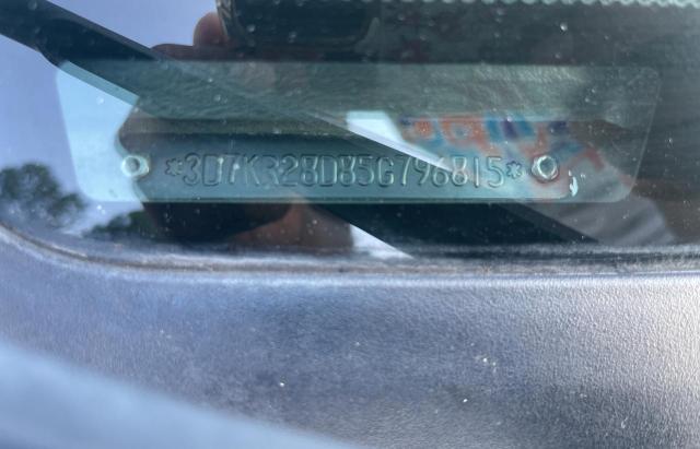 3D7KR28D85G796815 - 2005 DODGE RAM 2500 ST Gümüş foto 10