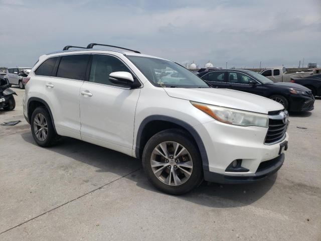 5TDKKRFH4FS064150 - 2015 TOYOTA HIGHLANDER XLE 白色 照片 4