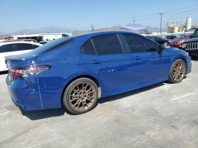 4T1T31AKXRU073176 - 2024 TOYOTA CAMRY SE NIGHT SHADE BLUE photo 3