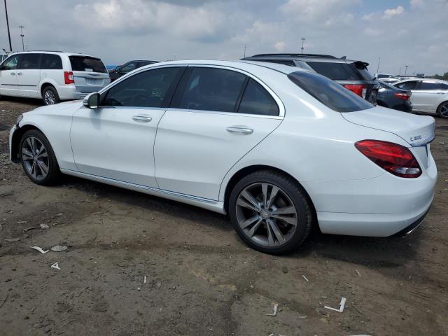 55SWF4KB9GU103488 - 2016 MERCEDES-BENZ C 300 4MATIC WHITE photo 2