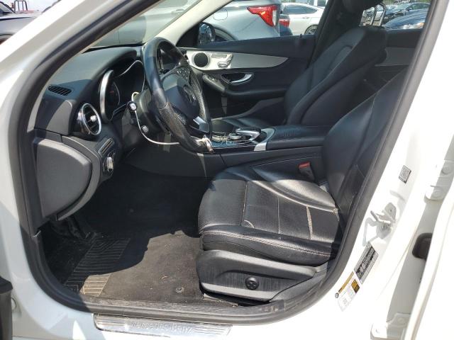 55SWF4KB9GU103488 - 2016 MERCEDES-BENZ C 300 4MATIC WHITE photo 7