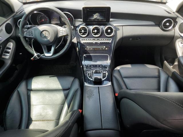 55SWF4KB9GU103488 - 2016 MERCEDES-BENZ C 300 4MATIC WHITE photo 8