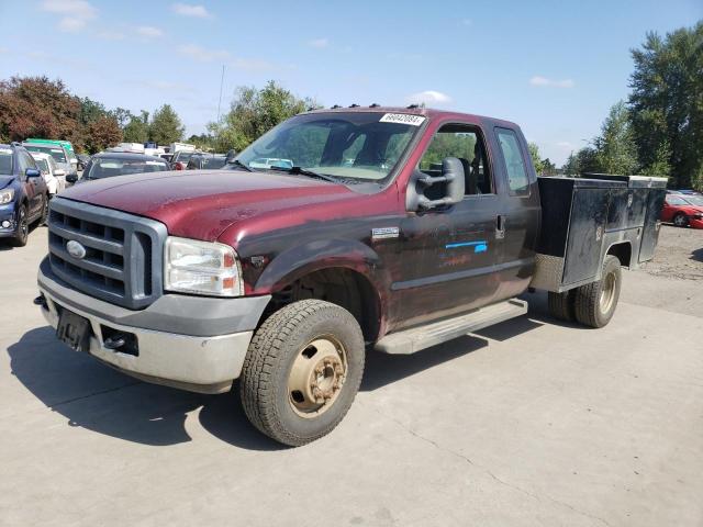 1FDWX37Y97EA94519 - 2007 FORD F350 SUPER DUTY MAROON photo 1