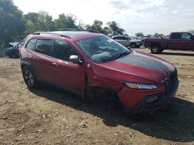 1C4PJMBS7EW132291 - 2014 JEEP CHEROKEE TRAILHAWK RED photo 4