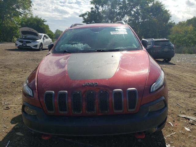 1C4PJMBS7EW132291 - 2014 JEEP CHEROKEE TRAILHAWK RED photo 5