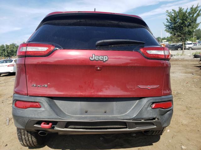 1C4PJMBS7EW132291 - 2014 JEEP CHEROKEE TRAILHAWK RED photo 6