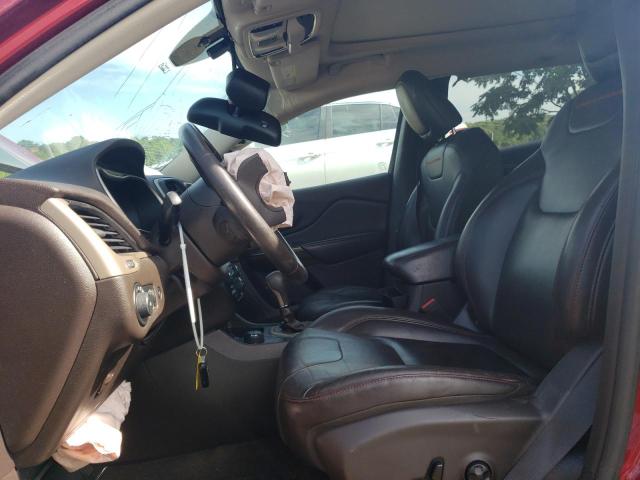 1C4PJMBS7EW132291 - 2014 JEEP CHEROKEE TRAILHAWK RED photo 7