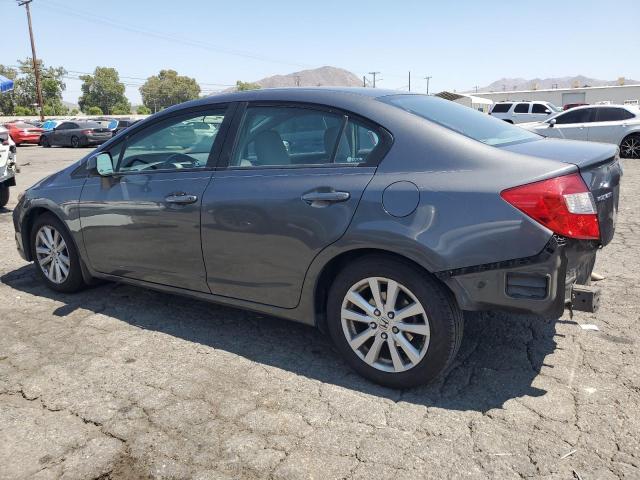 2HGFB2F92CH553045 - 2012 HONDA CIVIC EXL GRAY photo 2