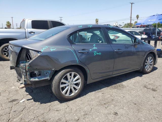 2HGFB2F92CH553045 - 2012 HONDA CIVIC EXL GRAY photo 3