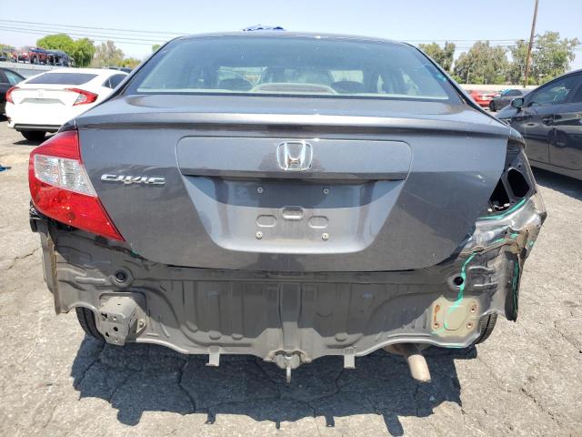 2HGFB2F92CH553045 - 2012 HONDA CIVIC EXL GRAY photo 6