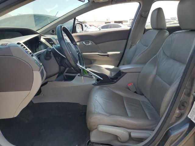 2HGFB2F92CH553045 - 2012 HONDA CIVIC EXL GRAY photo 7