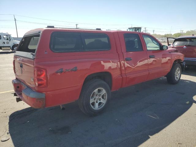1D7HW48N65S237912 - 2005 DODGE DAKOTA QUAD SLT RED photo 3