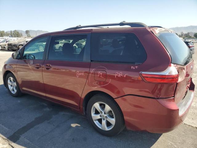 5TDKZ3DC9HS809509 - 2017 TOYOTA SIENNA LE BURGUNDY photo 2