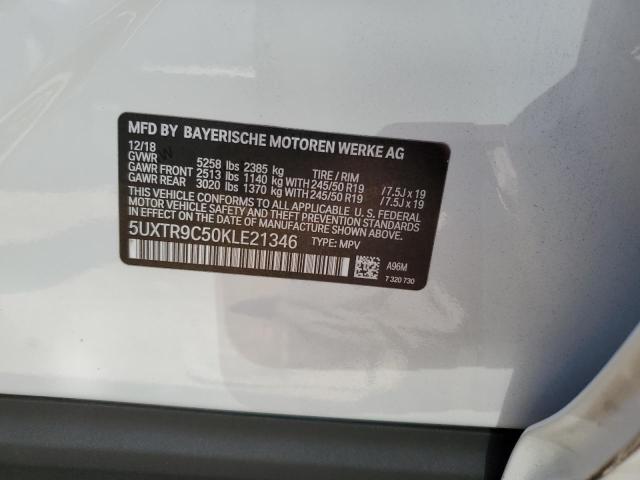 5UXTR9C50KLE21346 - 2019 BMW X3 XDRIVE30I თეთრი ფოტო 13