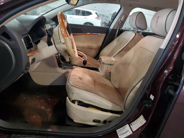 3LNDL2L31BR754811 - 2011 LINCOLN MKZ HYBRID BURGUNDY photo 7